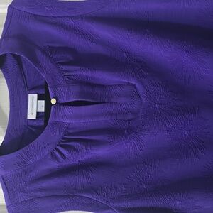 LIZ CLAIBORNE BRAND WOMEN'S PURPLE SLEEVELESS PULLOVER TOP SIZE SMALL
